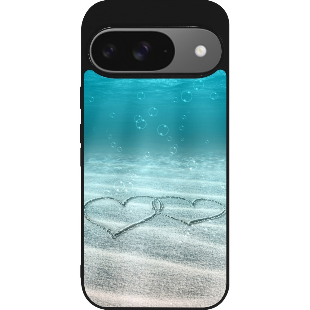 Google Pixel 9 / Pixel 9 Pro Case Hülle - Silikon schwarz Summer 18 19