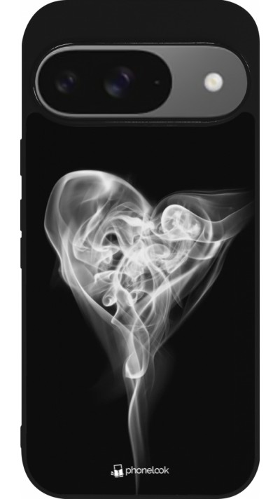 Google Pixel 9 / Pixel 9 Pro Case Hülle - Silikon schwarz Valentine 2022 Black Smoke