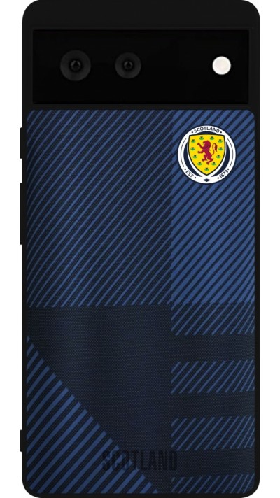 Google Pixel 6 Case Hülle - Silikon schwarz Schottland personalisierbares Fussballtrikot