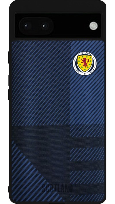 Google Pixel 6a Case Hülle - Silikon schwarz Schottland personalisierbares Fussballtrikot