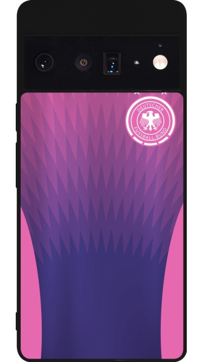 Google Pixel 6 Pro Case Hülle - Silikon schwarz Deutschland Away personalisierbares Fussballtrikot