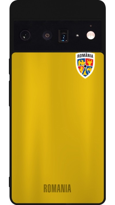 Google Pixel 6 Pro Case Hülle - Silikon schwarz Fussballtrikot Rumänien