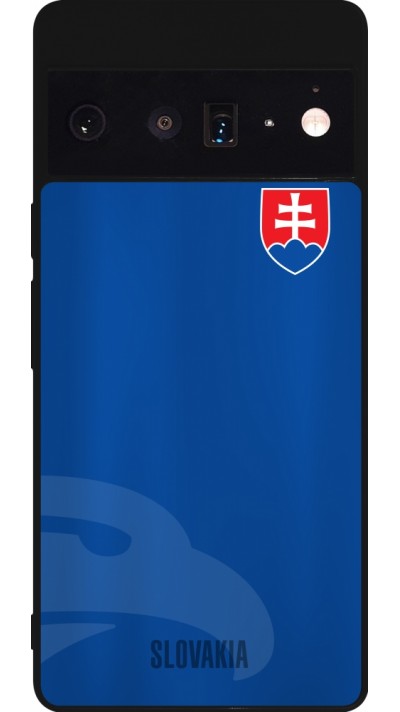 Google Pixel 6 Pro Case Hülle - Silikon schwarz Fussballtrikot Slowakei
