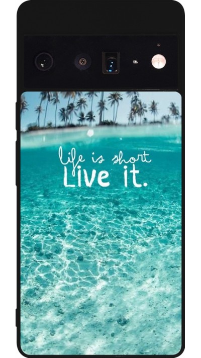 Coque Google Pixel 6 Pro - Silicone rigide noir Summer 18 24