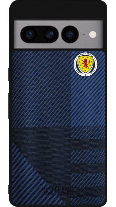 Google Pixel 7 Pro Case Hülle - Silikon schwarz Schottland personalisierbares Fussballtrikot