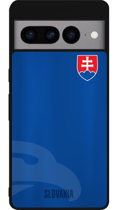 Google Pixel 7 Pro Case Hülle - Silikon schwarz Fussballtrikot Slowakei