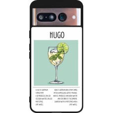 Google Pixel 8 Case Hülle - Silikon schwarz Cocktail Rezept Hugo