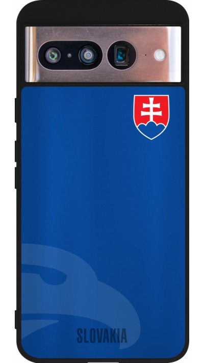 Google Pixel 8 Case Hülle - Silikon schwarz Fussballtrikot Slowakei