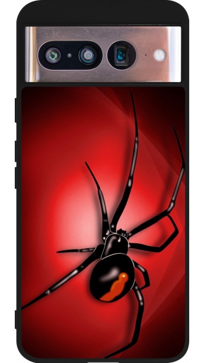 Google Pixel 8 Case Hülle - Silikon schwarz Halloween 2023 spider black widow