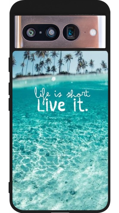 Coque Google Pixel 8 - Silicone rigide noir Summer 18 24