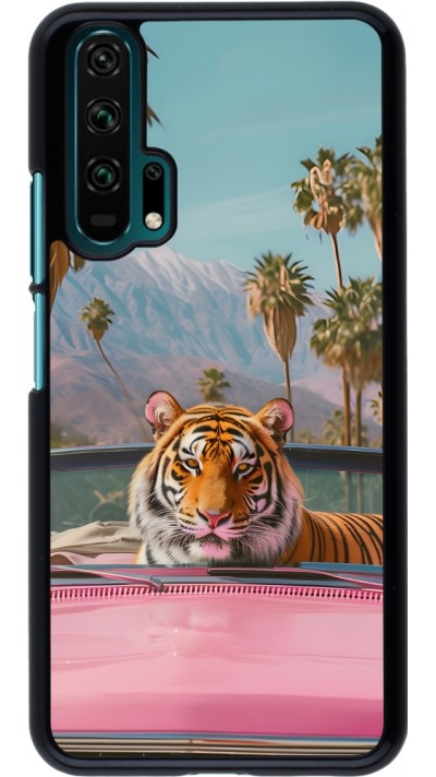 Honor 20 Pro Case Hülle - Tiger Auto rosa