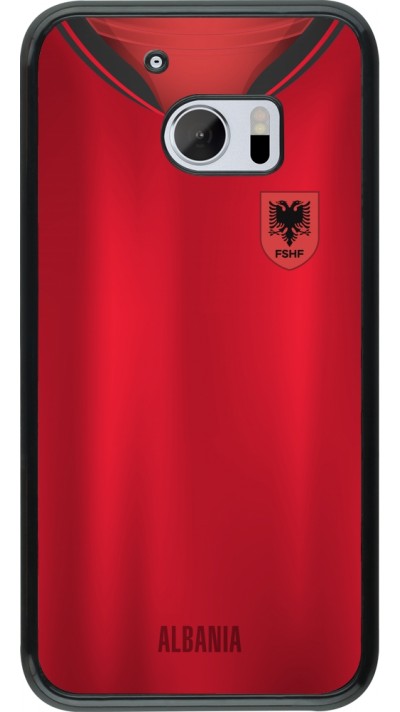 HTC 10 Case Hülle - Albanien personalisierbares Fussballtrikot