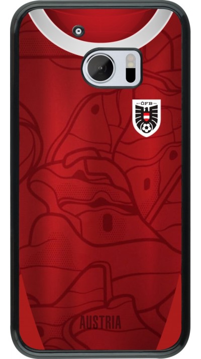 HTC 10 Case Hülle - Austria personalisierbares Fussballtrikot