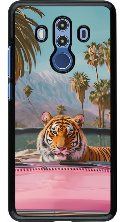 Huawei Mate 10 Pro Case Hülle - Tiger Auto rosa