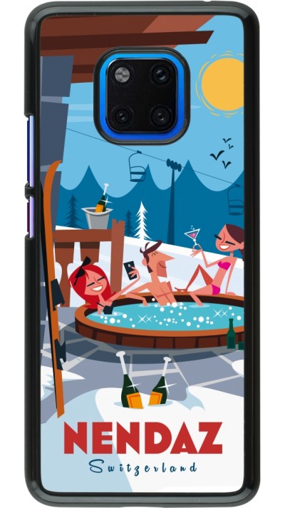 Huawei Mate 20 Pro Case Hülle - Nendaz Mountain Jacuzzi