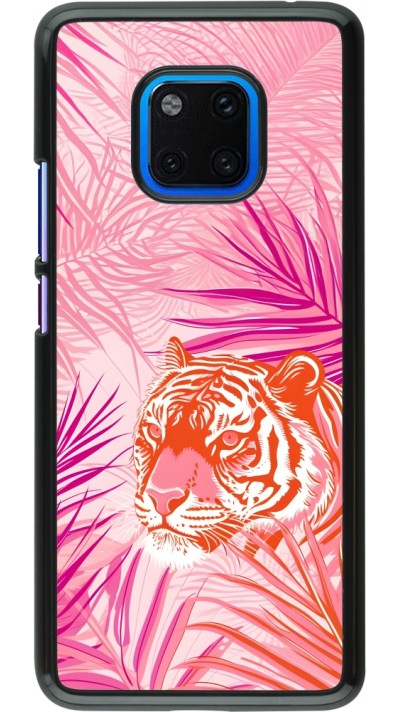 Huawei Mate 20 Pro Case Hülle - Tiger Palmen rosa
