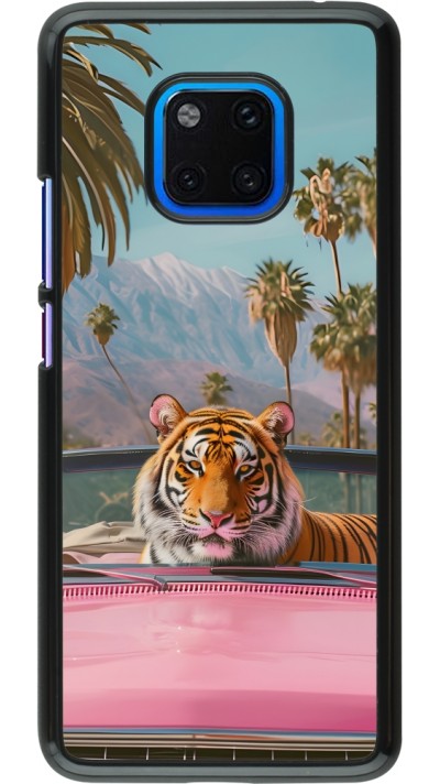 Huawei Mate 20 Pro Case Hülle - Tiger Auto rosa