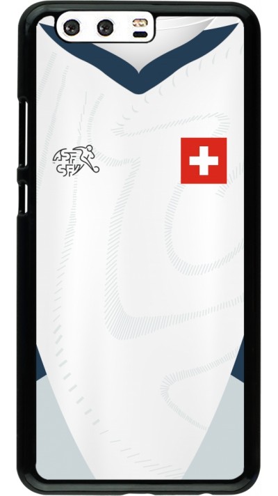 Huawei P10 Plus Case Hülle - Schweiz Away personalisierbares Fussballtrikot