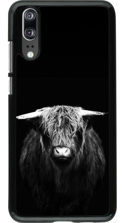 Coque Huawei P20 - Highland calf black