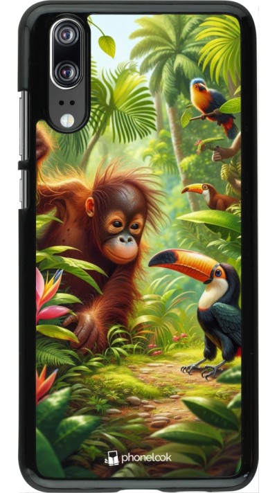 Coque Huawei P20 - Jungle Tropicale Tayrona