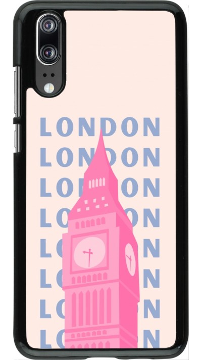 Coque Huawei P20 - London Pink Print