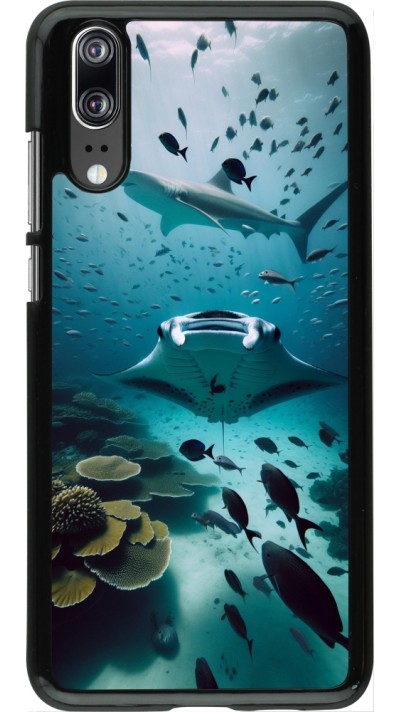 Coque Huawei P20 - Manta Lagon Nettoyage