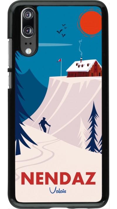 Huawei P20 Case Hülle - Nendaz Cabane Ski