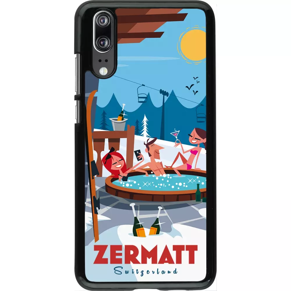 Coque Huawei P20 - Zermatt Mountain Jacuzzi