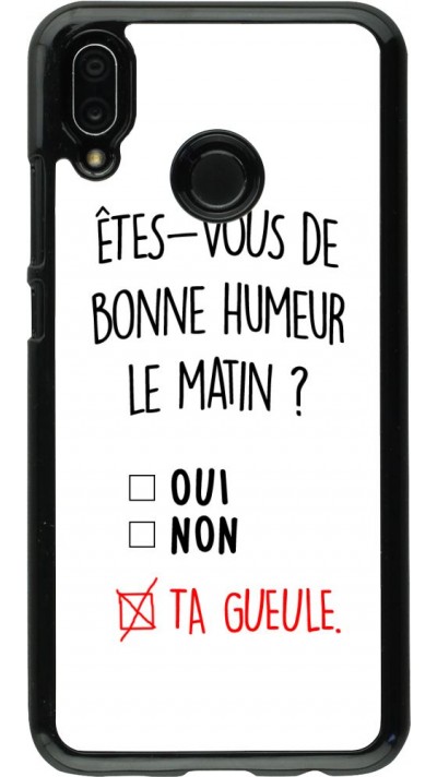 Coque Huawei P20 Lite - Bonne humeur matin