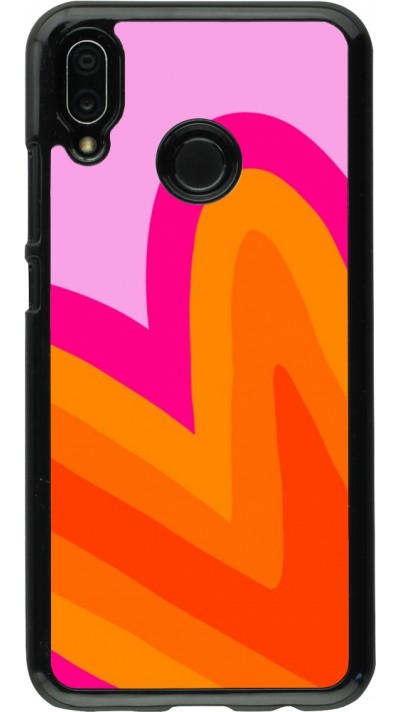 Coque Huawei P20 Lite - Valentine 2024 heart gradient