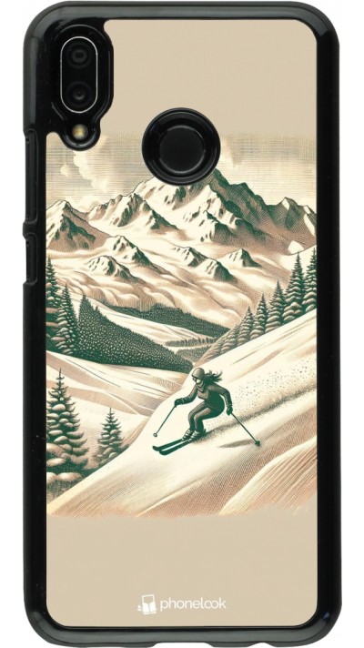 Coque Huawei P20 Lite - Vintage Ski Mountain