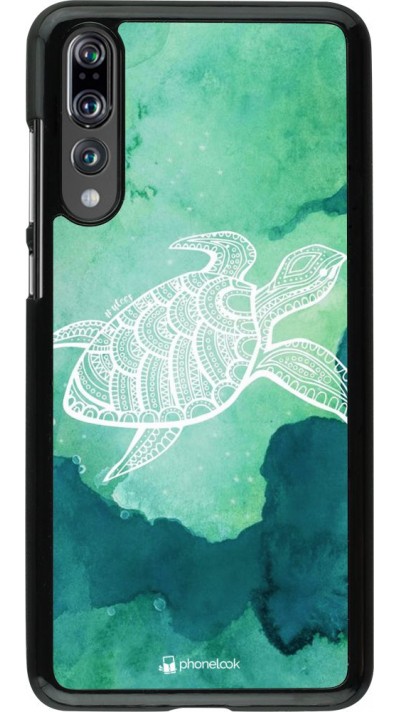 Coque Huawei P20 Pro - Turtle Aztec Watercolor