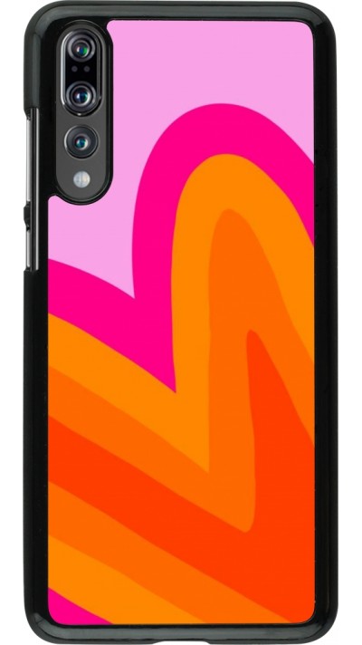 Coque Huawei P20 Pro - Valentine 2024 heart gradient