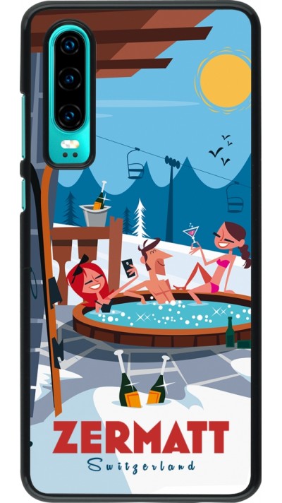 Coque Huawei P30 - Zermatt Mountain Jacuzzi