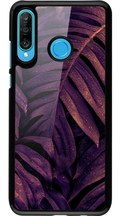 Coque Huawei P30 Lite - Purple Light Leaves