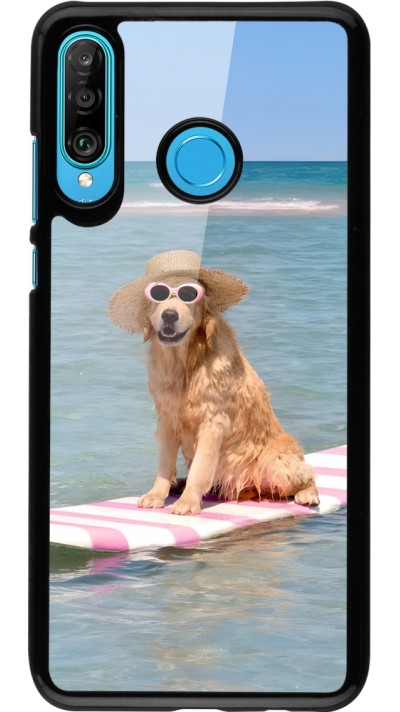 Coque Huawei P30 Lite - Summer Dog on Paddle