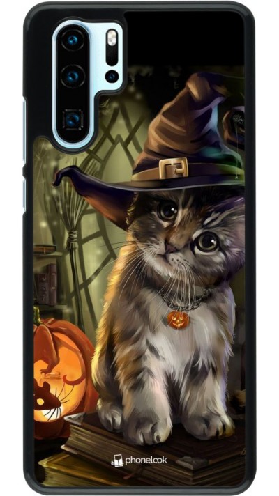 Hülle Huawei P30 Pro - Halloween 21 Witch cat