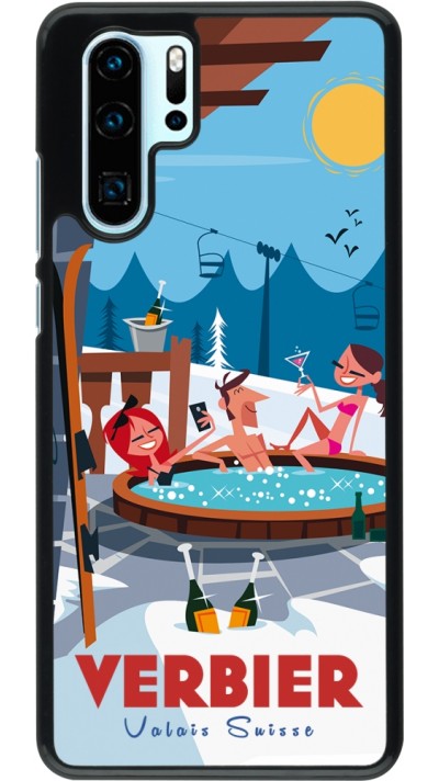 Coque Huawei P30 Pro - Verbier Mountain Jacuzzi