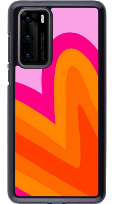 Coque Huawei P40 - Valentine 2024 heart gradient