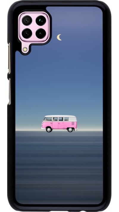 Huawei P40 Lite Case Hülle - Spring 23 pink bus