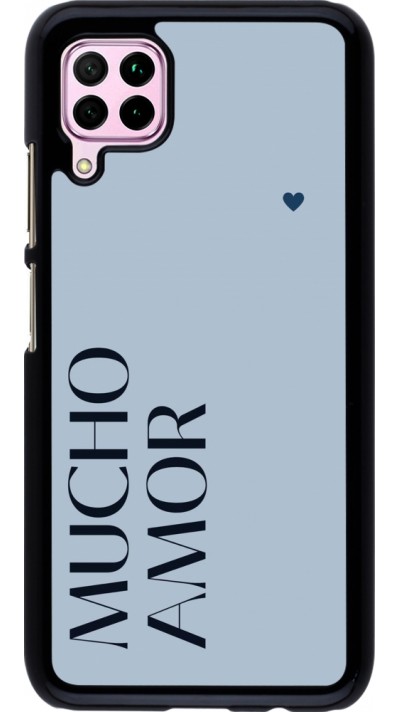 Coque Huawei P40 Lite - Valentine 2024 mucho amor azul