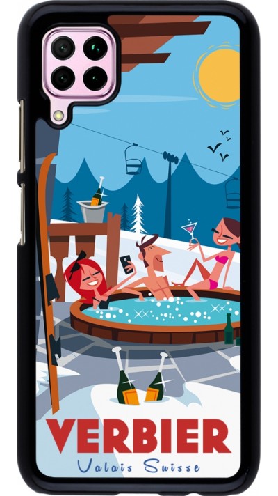 Coque Huawei P40 Lite - Verbier Mountain Jacuzzi