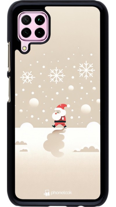 Huawei P40 Lite Case Hülle - Weihnachten 2023 Minimalistischer Weihnachtsmann