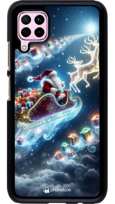 Huawei P40 Lite Case Hülle - Weihnachten 2023 Verzauberter Weihnachtsmann