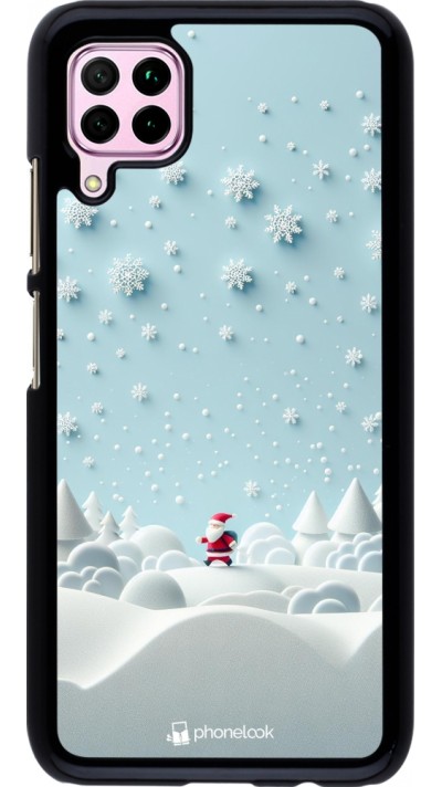 Huawei P40 Lite Case Hülle - Weihnachten 2023 Kleiner Vater Schneeflocke