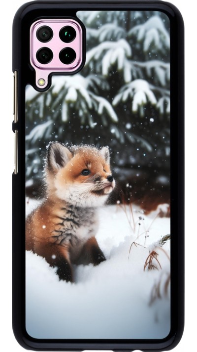 Huawei P40 Lite Case Hülle - Weihnachten 2023 Fuechslein Tanne