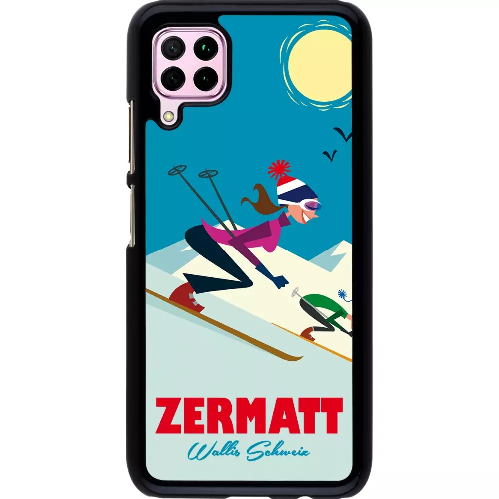 Coque Huawei P40 Lite - Zermatt Ski Downhill