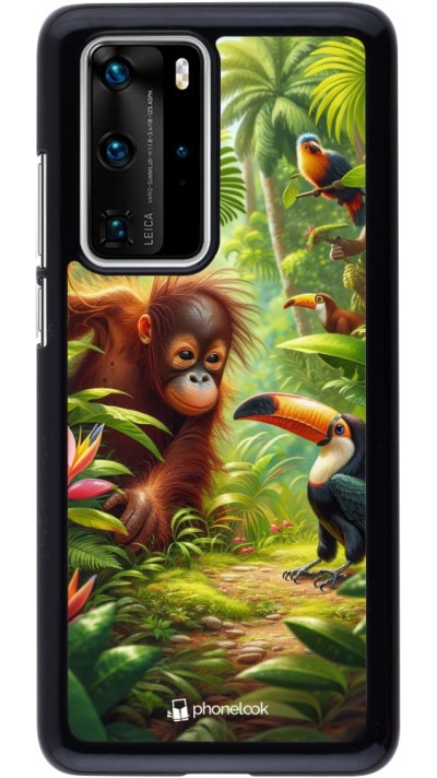 Huawei P40 Pro Case Hülle - Tropischer Dschungel Tayrona