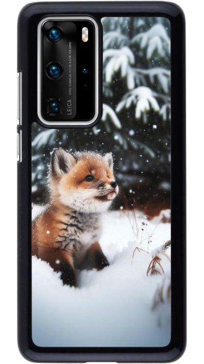 Huawei P40 Pro Case Hülle - Weihnachten 2023 Fuechslein Tanne