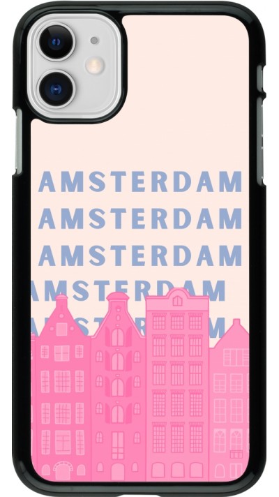 Coque iPhone 11 - Amsterdam Pink Print